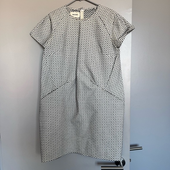 Henrik Vibskov Black White Print Midi Dress Small - Picture 1 of 3